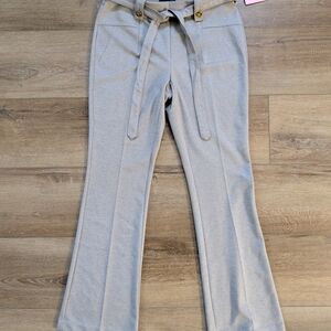 New York Clothing Company Elegant Gray Flare Pants